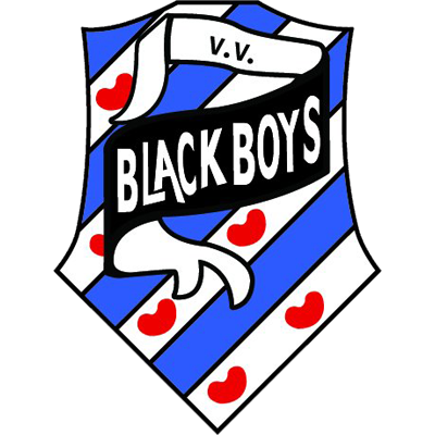 Clublogo voetbalvereniging VV Black Boys uit Sneek