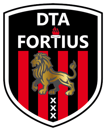 Clublogo voetbalvereniging asv DTA Fortius uit Amsterdam