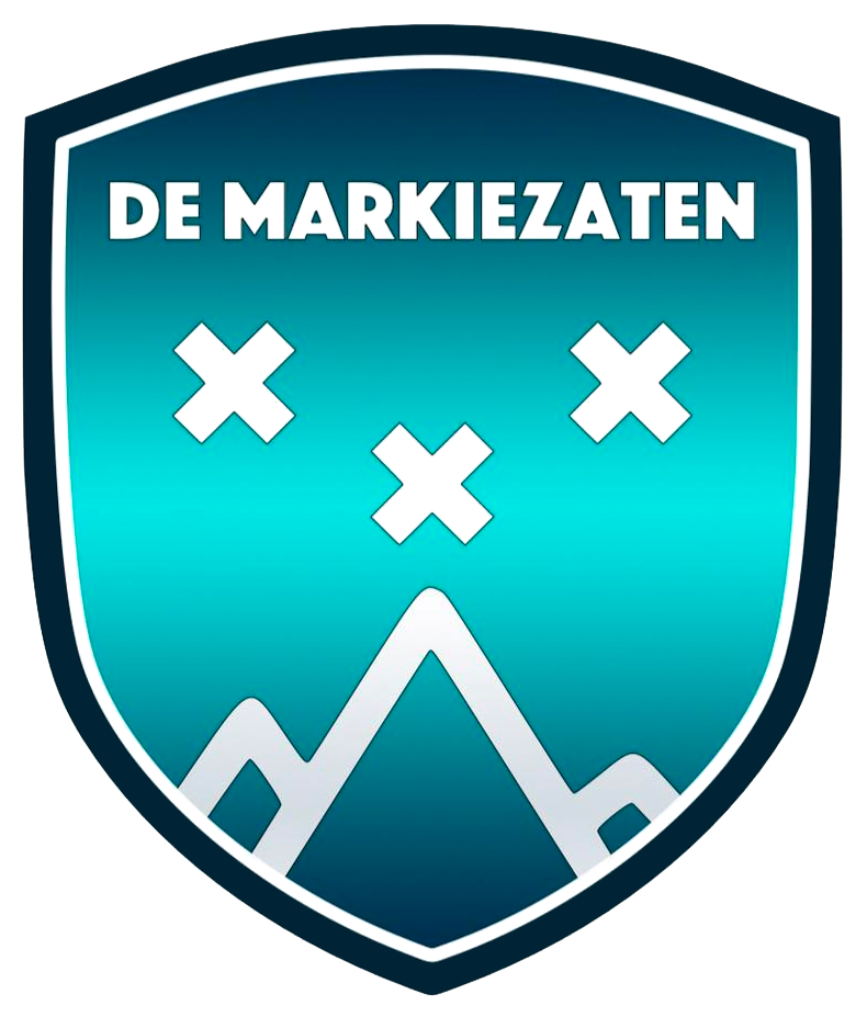 Clublogo voetbalvereniging De Markiezaten uit Bergen op Zoom