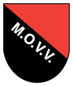 Clublogo voetbalvereniging MOVV uit Midwolda