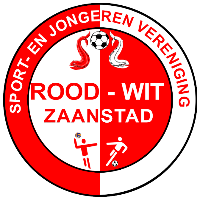 Clublogo voetbalvereniging SV Rood-Wit Zaanstad uit Zaandam