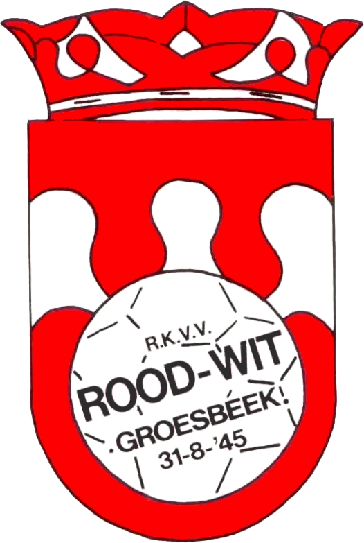 Clublogo voetbalvereniging Rood Wit uit Groesbeek