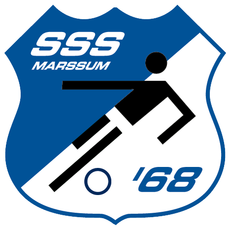 Clublogo voetbalvereniging SSS '68 uit Marssum