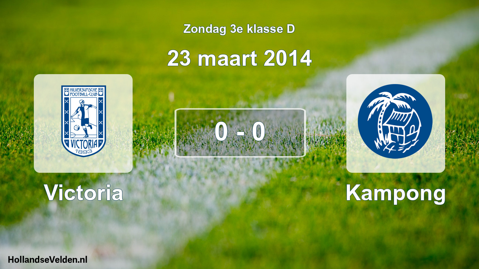Gespeelde wedstrijd: Victoria - Kampong 0 - 0 (23 maart 2014)
