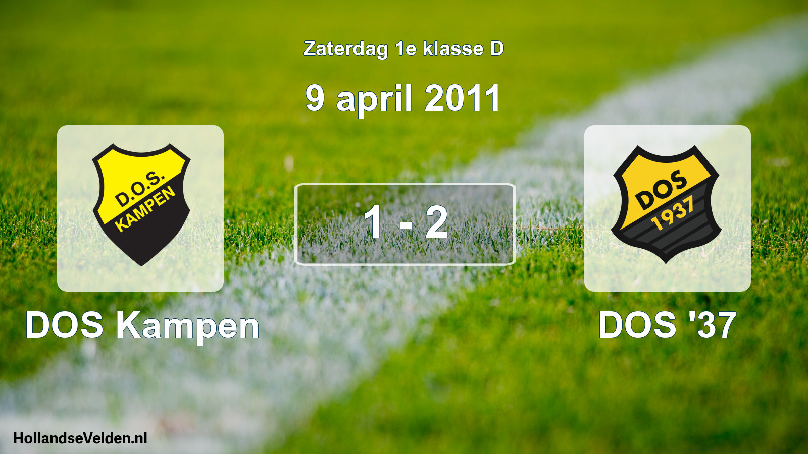 Gespeelde wedstrijd: DOS Kampen - DOS '37 1 - 2 (9 april 2011)
