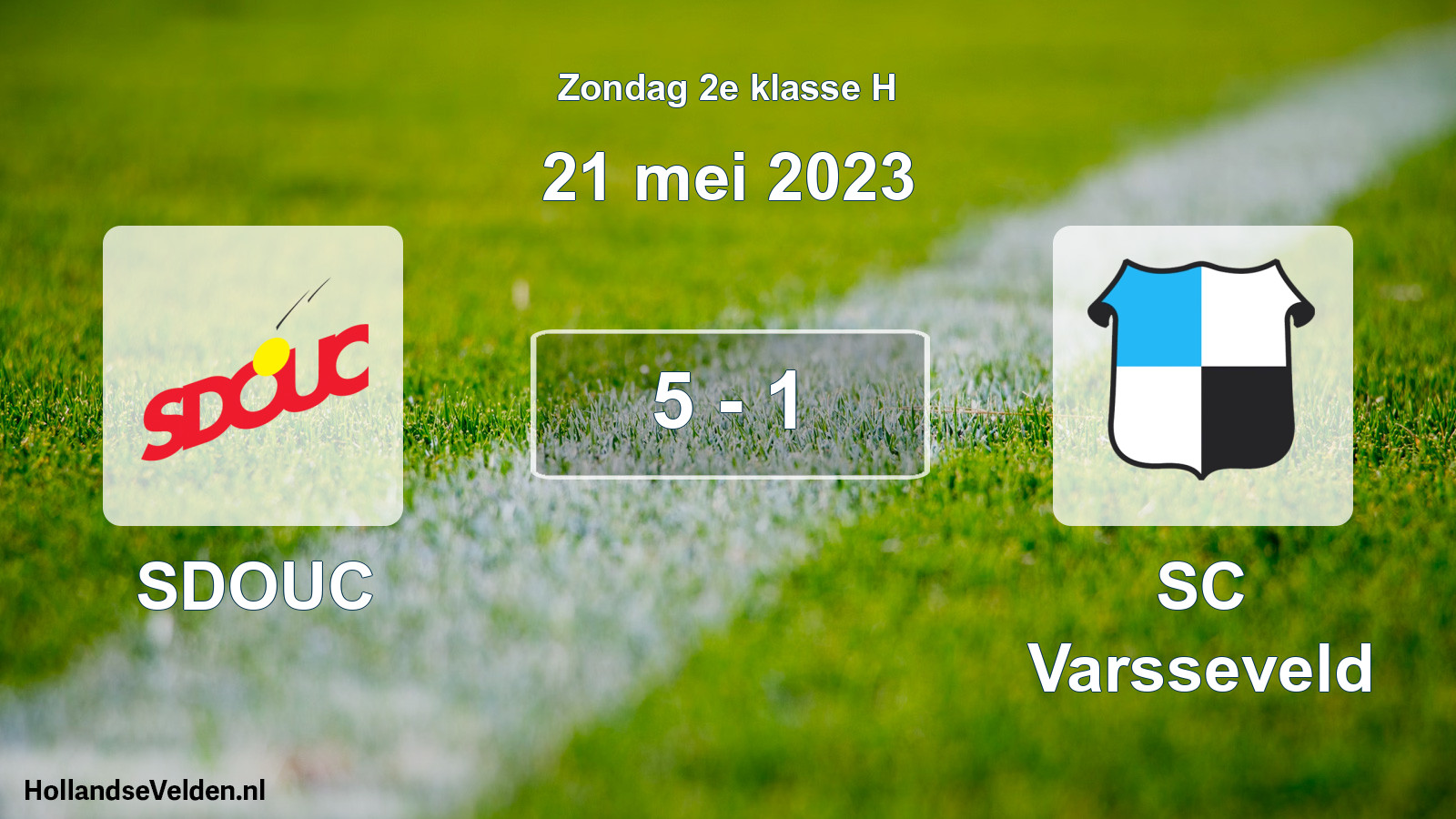 Gespeelde wedstrijd: SDOUC - SC Varsseveld 5 - 1 (21 mei 2023)