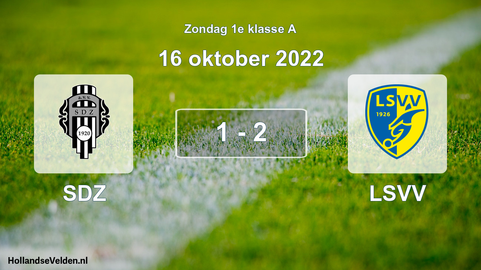 Gespeelde wedstrijd: SDZ - LSVV 1 - 2 (16 oktober 2022)