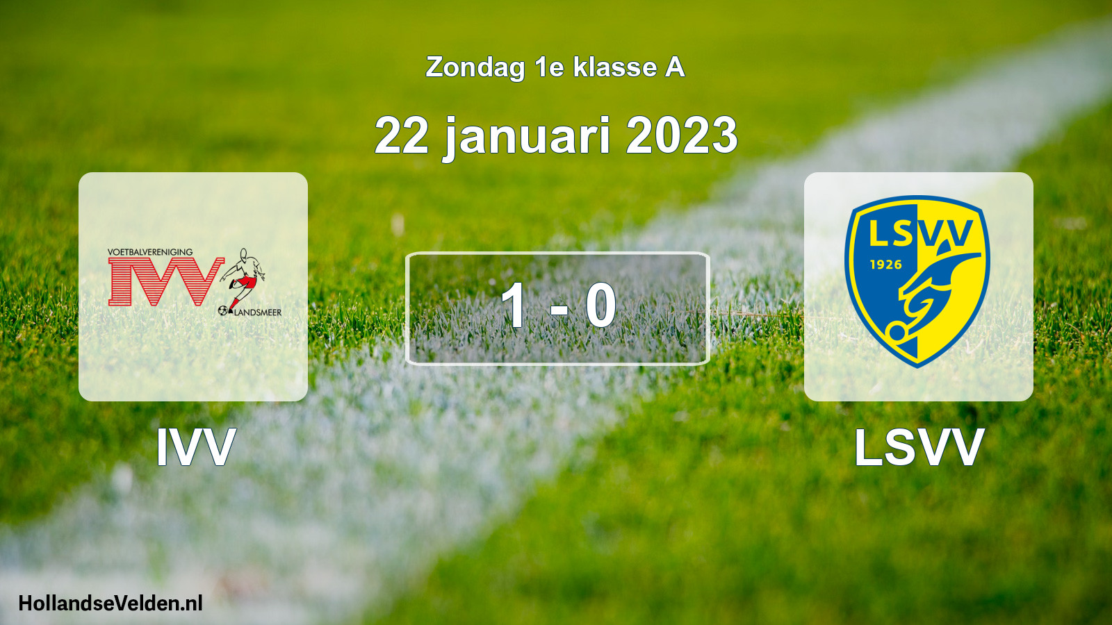 Gespeelde wedstrijd: IVV - LSVV 1 - 0 (22 januari 2023)