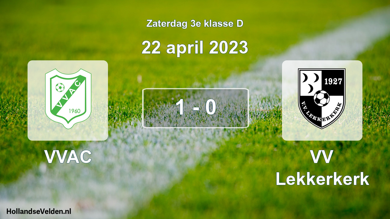 Gespeelde wedstrijd: VVAC - VV Lekkerkerk 1 - 0 (22 april 2023)
