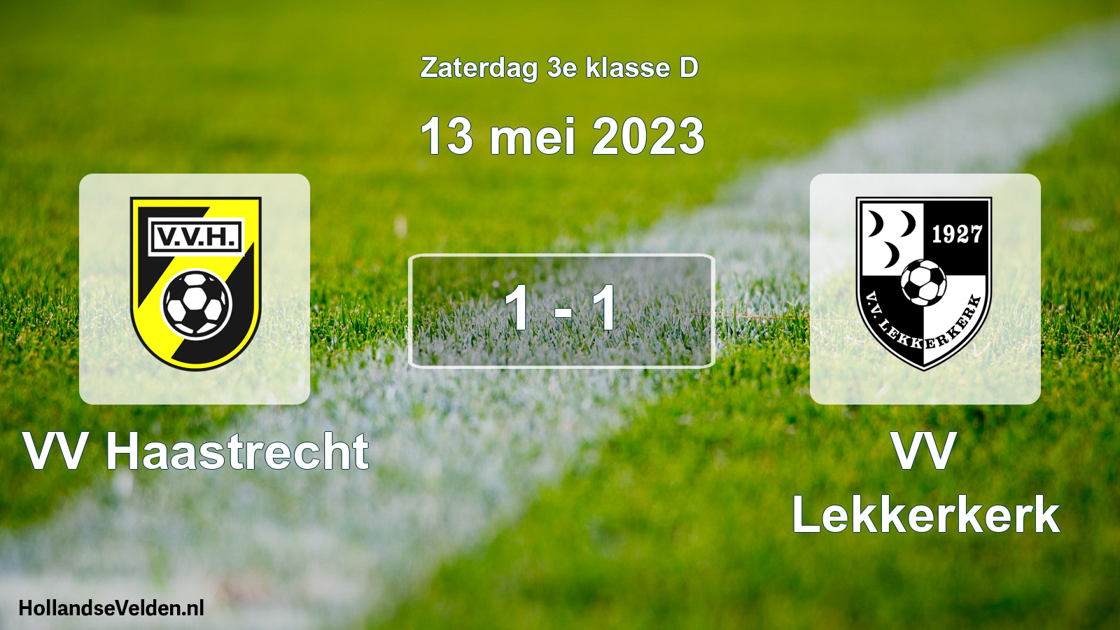 Gespeelde wedstrijd: VV Haastrecht - VV Lekkerkerk 1 - 1 (13 mei 2023)