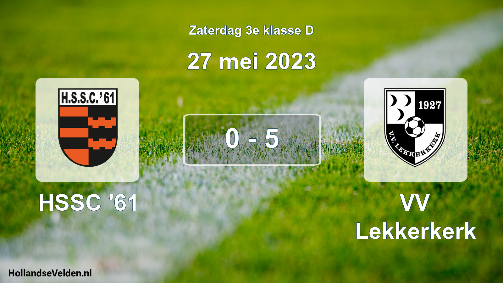 Gespeelde wedstrijd: HSSC '61 - VV Lekkerkerk 0 - 5 (27 mei 2023)