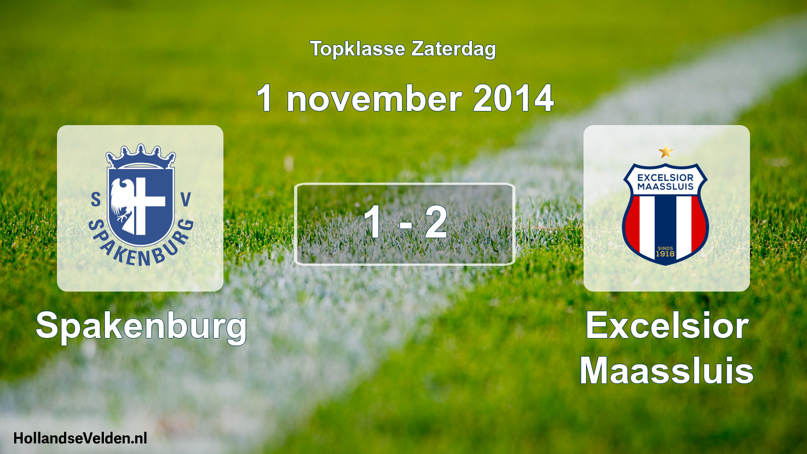 Gespeelde wedstrijd: Spakenburg - Excelsior Maassluis 1 - 2 (1 november 2014)