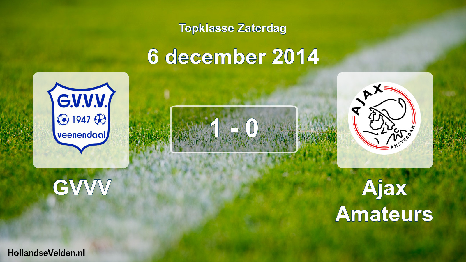 Gespeelde wedstrijd: GVVV - Ajax Amateurs 1 - 0 (6 december 2014)