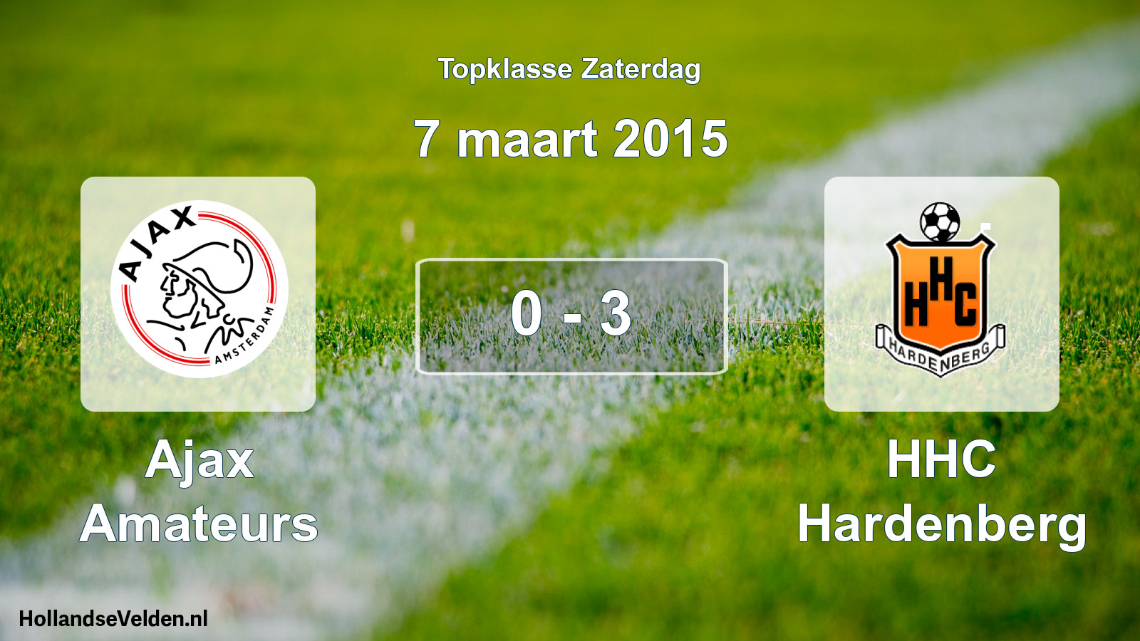 Gespeelde wedstrijd: Ajax Amateurs - HHC Hardenberg 0 - 3 (7 maart 2015)