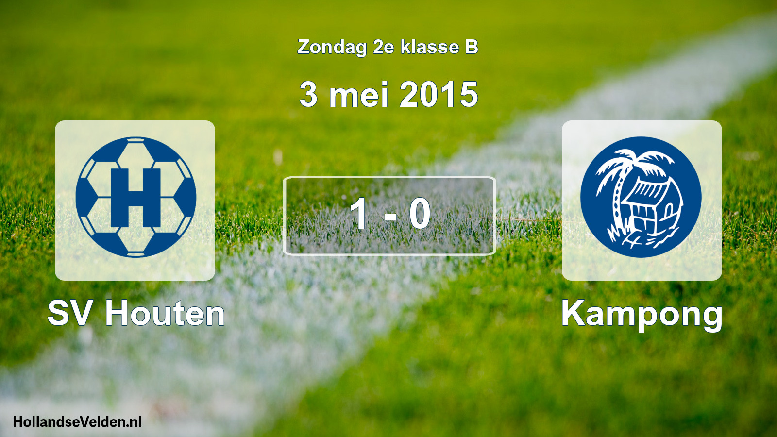Gespeelde wedstrijd: SV Houten - Kampong 1 - 0 (3 mei 2015)