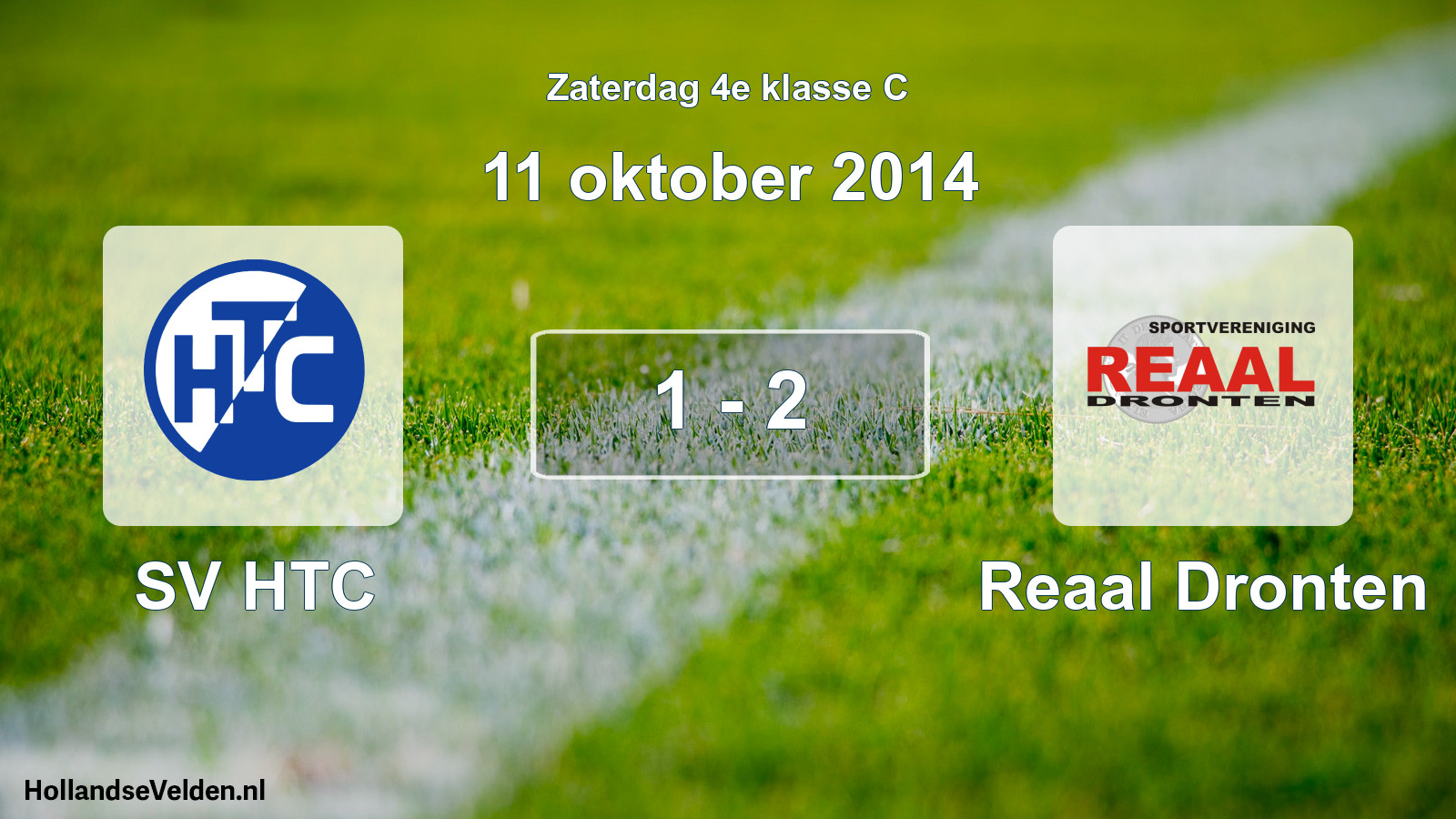 Gespeelde wedstrijd: SV HTC - Reaal Dronten 1 - 2 (11 oktober 2014)