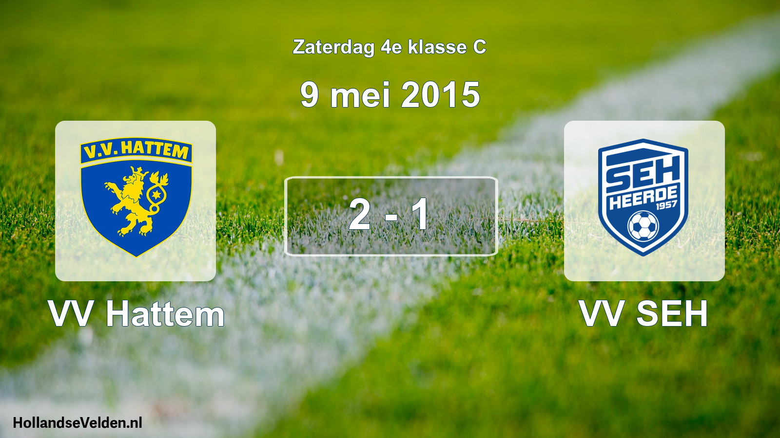 Gespeelde wedstrijd: VV Hattem - VV SEH 2 - 1 (9 mei 2015)