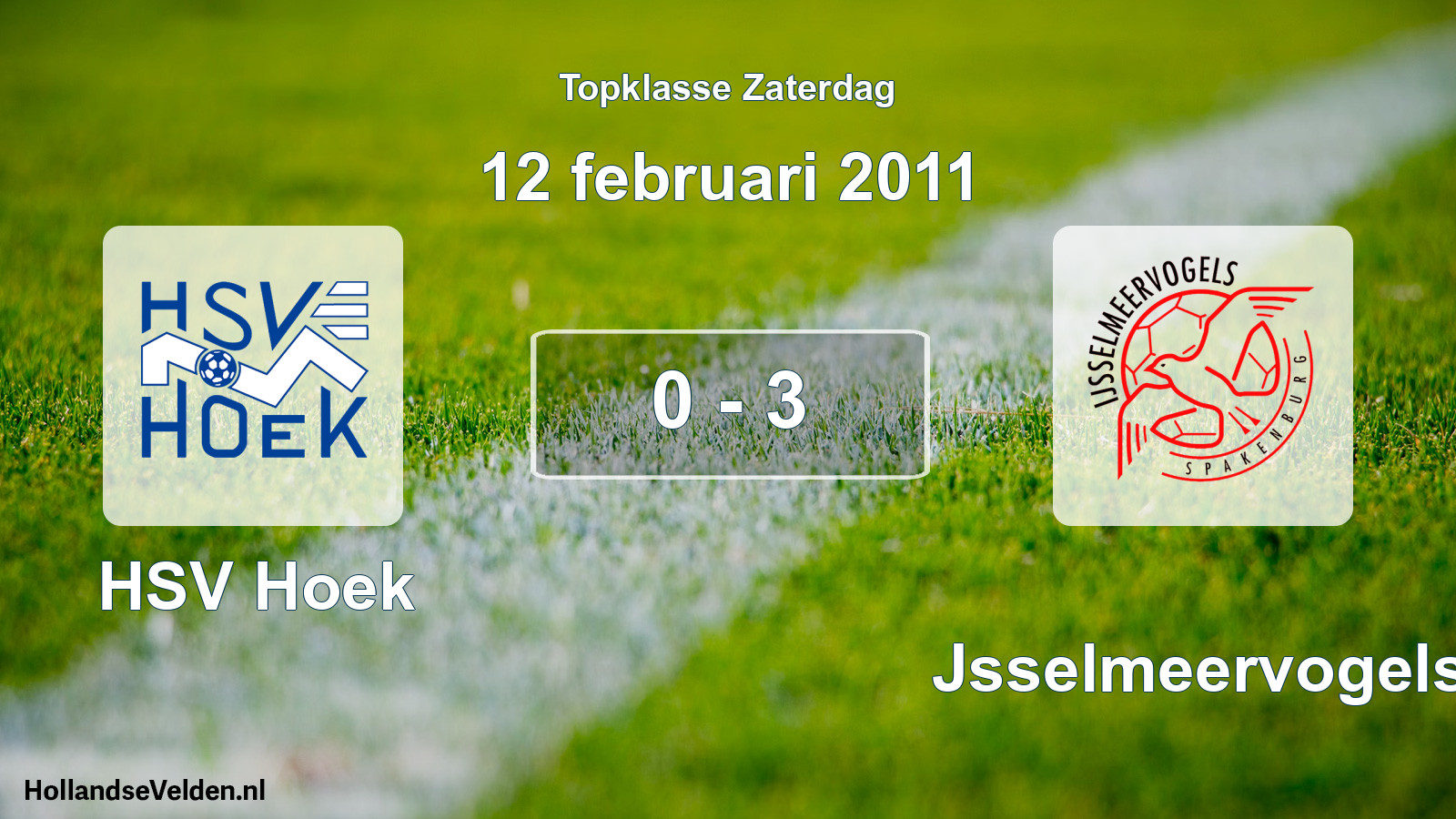 Gespeelde wedstrijd: HSV Hoek - IJsselmeervogels 0 - 3 (12 februari 2011)
