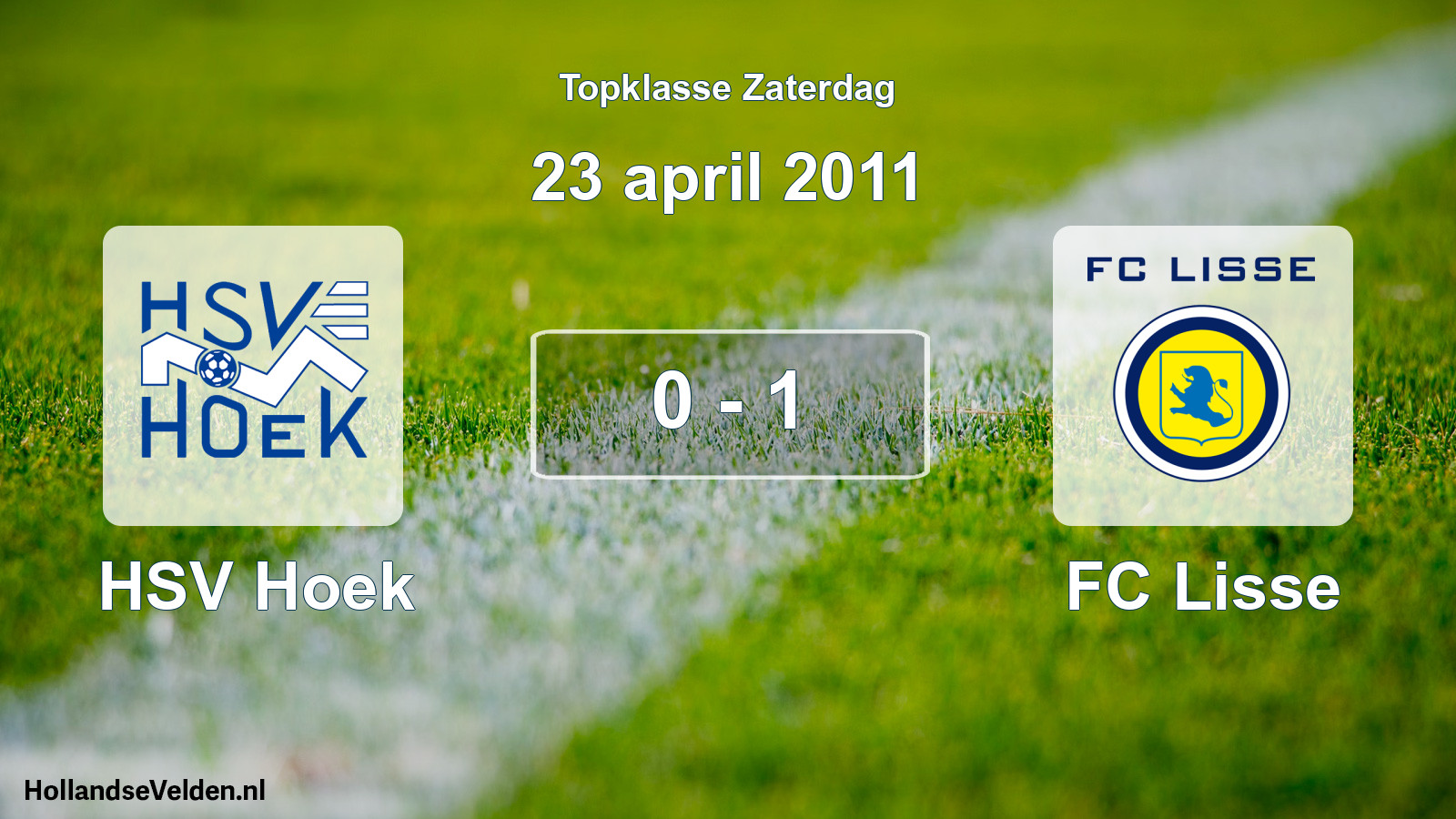 Gespeelde wedstrijd: HSV Hoek - FC Lisse 0 - 1 (23 april 2011)