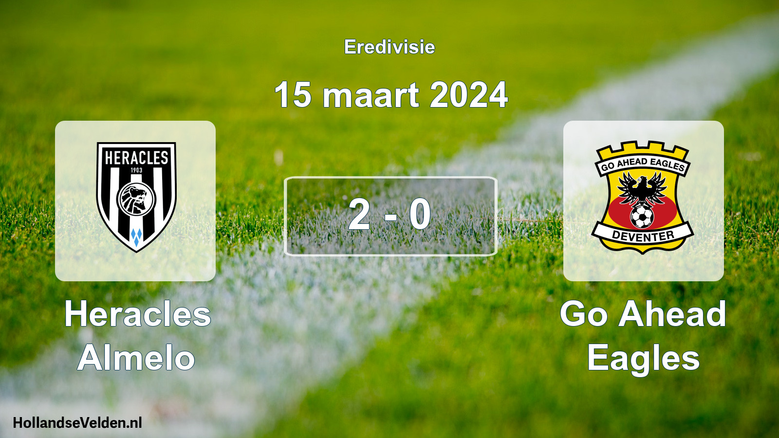 Gespeelde wedstrijd: Heracles Almelo - Go Ahead Eagles 2 - 0 (15 maart 2024)