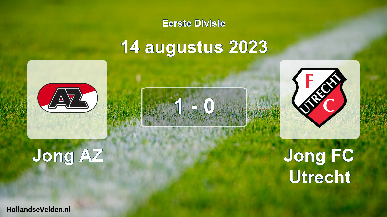 Gespeelde wedstrijd: Jong AZ - Jong FC Utrecht 1 - 0 (14 augustus 2023)