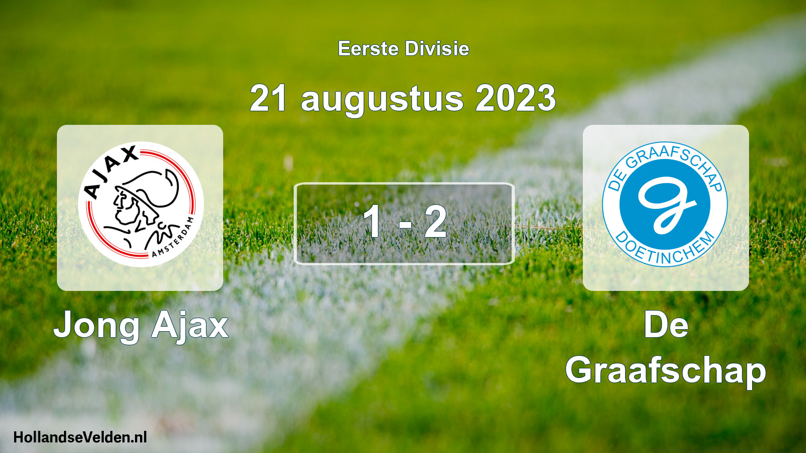 Gespeelde wedstrijd: Jong Ajax - De Graafschap 1 - 2 (21 augustus 2023)