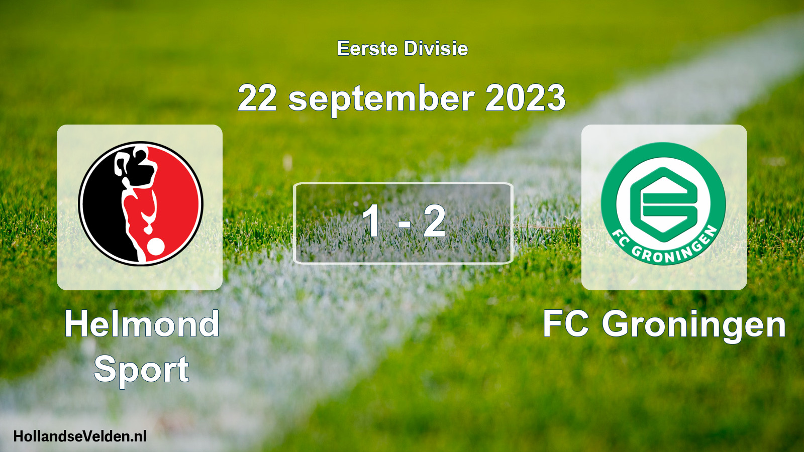 Gespeelde wedstrijd: Helmond Sport - FC Groningen 1 - 2 (22 september 2023)