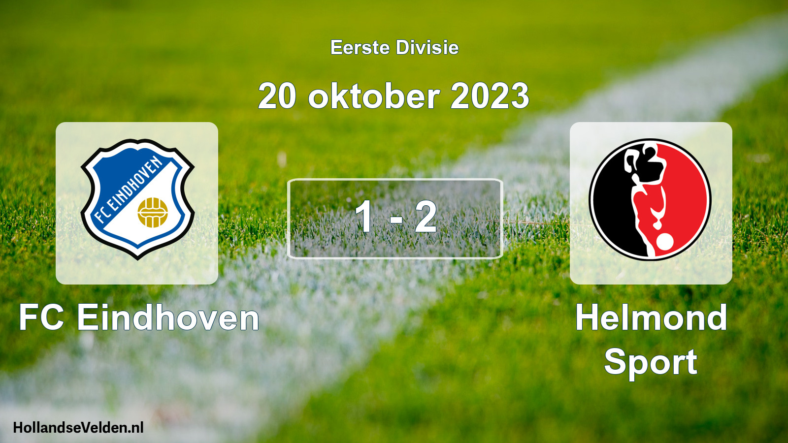 Gespeelde wedstrijd: FC Eindhoven - Helmond Sport 1 - 2 (20 oktober 2023)