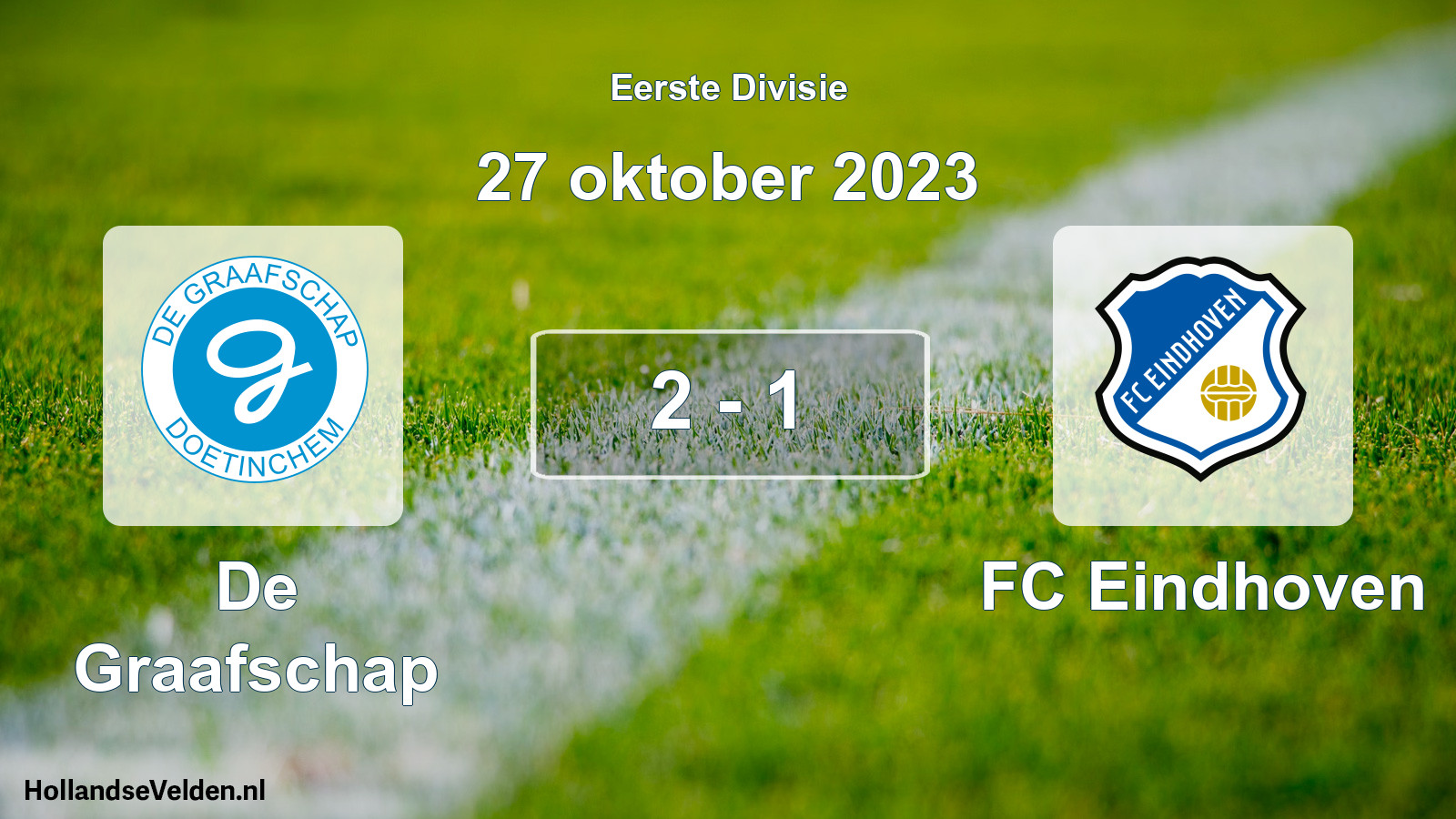 Gespeelde wedstrijd: De Graafschap - FC Eindhoven 2 - 1 (27 oktober 2023)