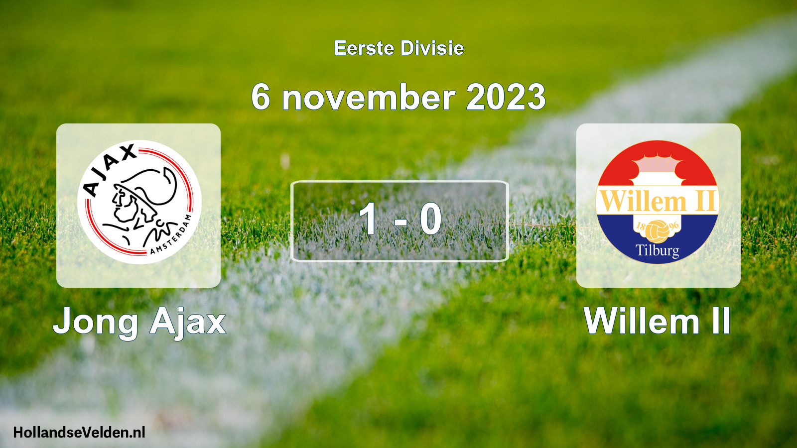 Gespeelde wedstrijd: Jong Ajax - Willem II 1 - 0 (6 november 2023)