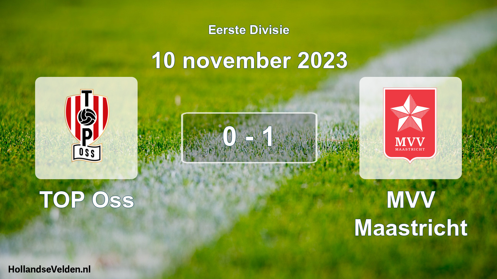 Gespeelde wedstrijd: TOP Oss - MVV Maastricht 0 - 1 (10 november 2023)