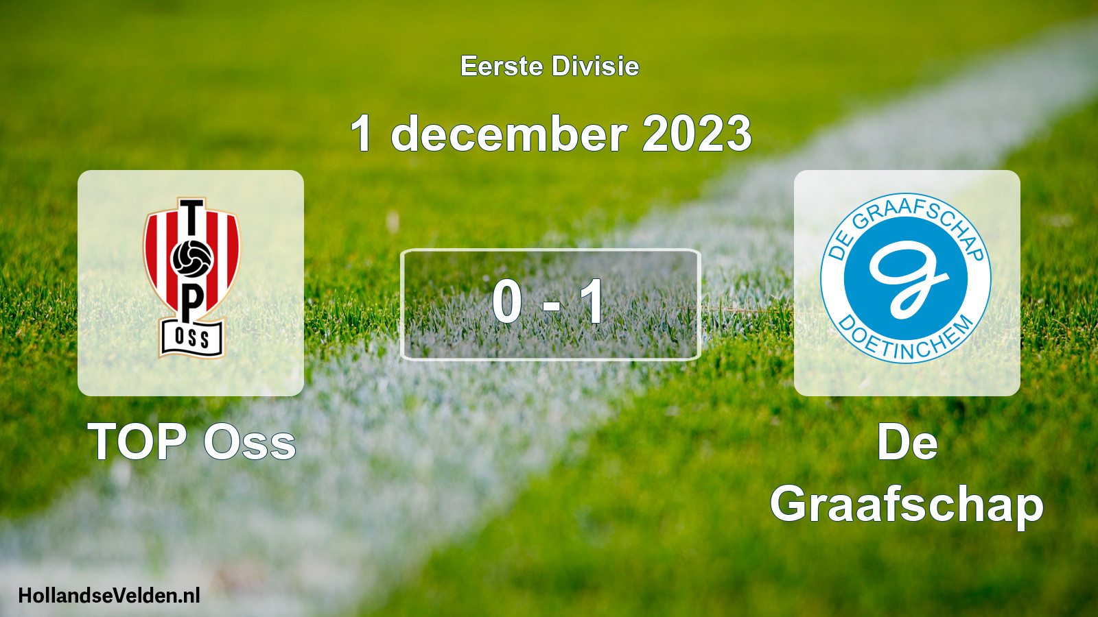 Gespeelde wedstrijd: TOP Oss - De Graafschap 0 - 1 (1 december 2023)