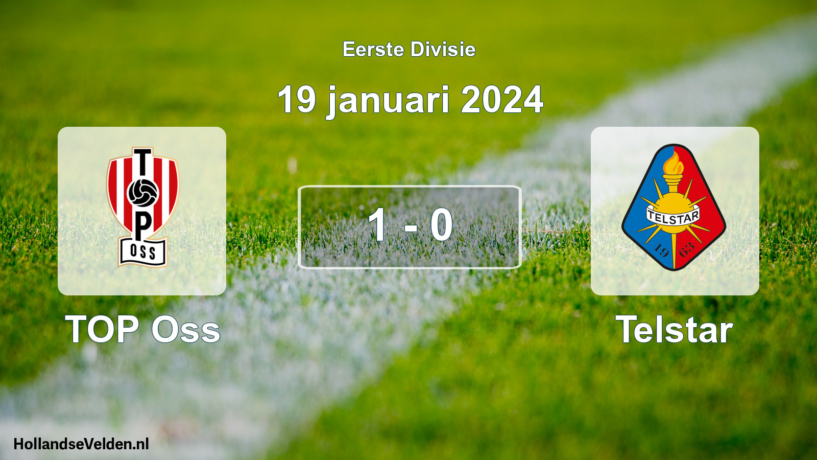 Gespeelde wedstrijd: TOP Oss - Telstar 1 - 0 (19 januari 2024)