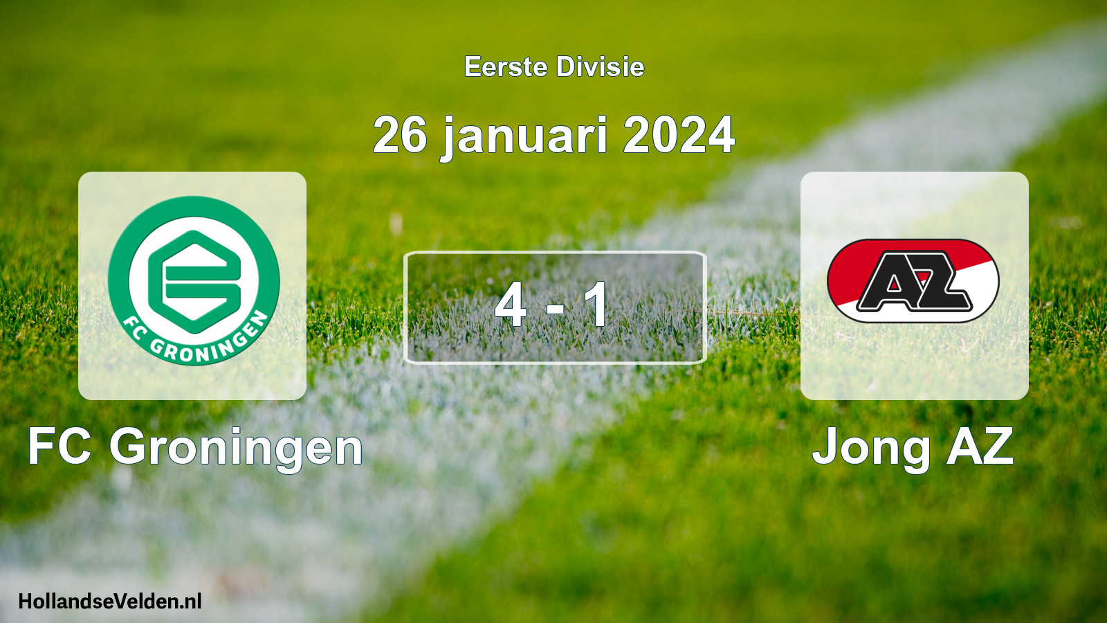 Gespeelde wedstrijd: FC Groningen - Jong AZ 4 - 1 (26 januari 2024)