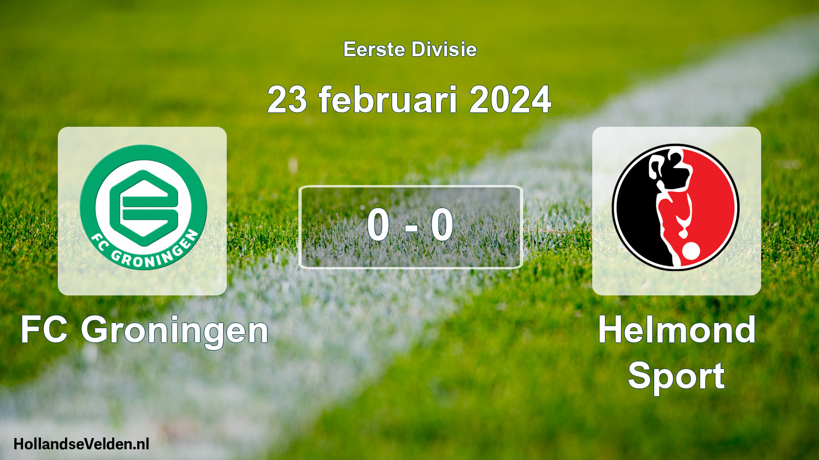 Gespeelde wedstrijd: FC Groningen - Helmond Sport 0 - 0 (23 februari 2024)