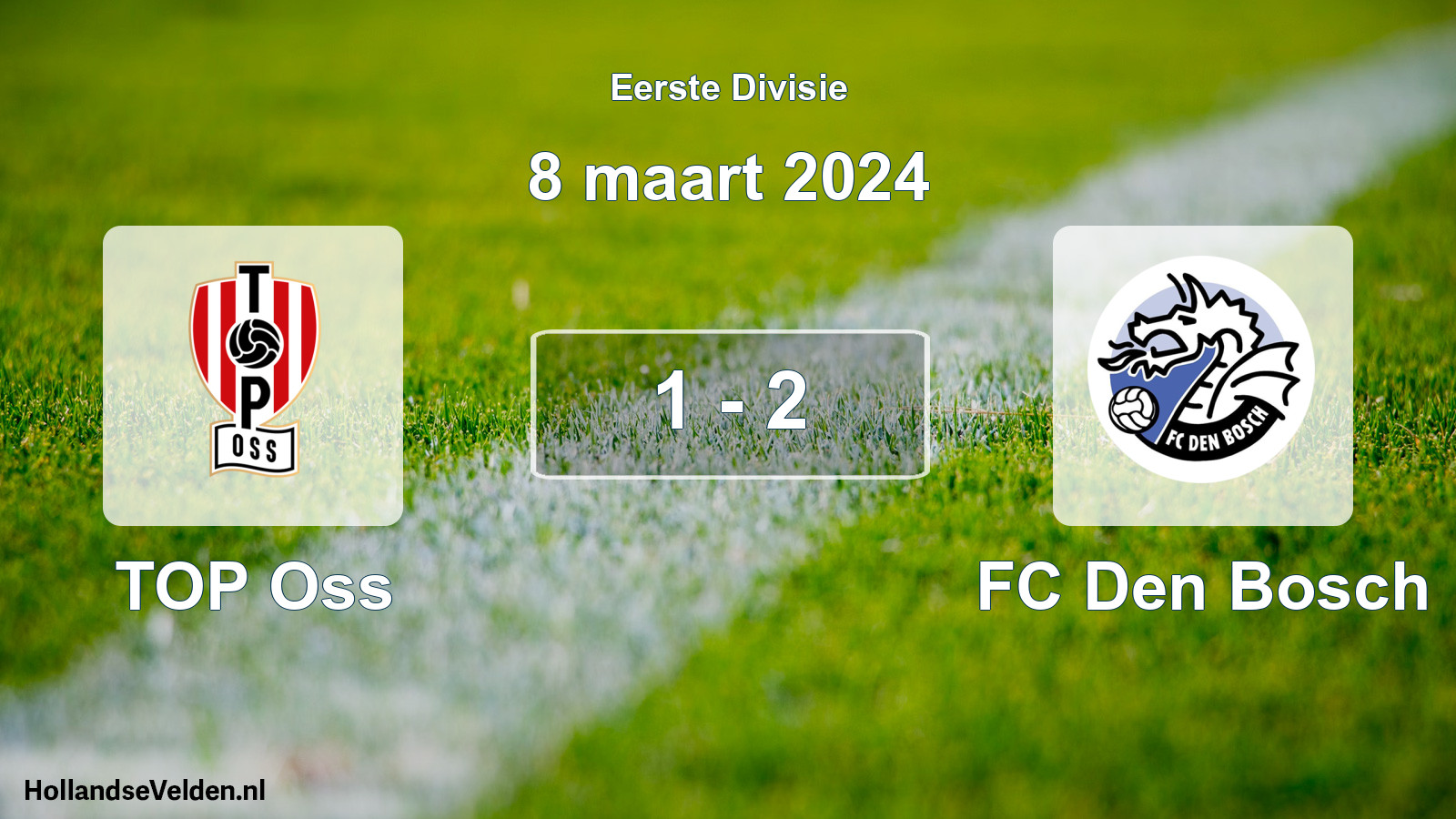 Gespeelde wedstrijd: TOP Oss - FC Den Bosch 1 - 2 (8 maart 2024)