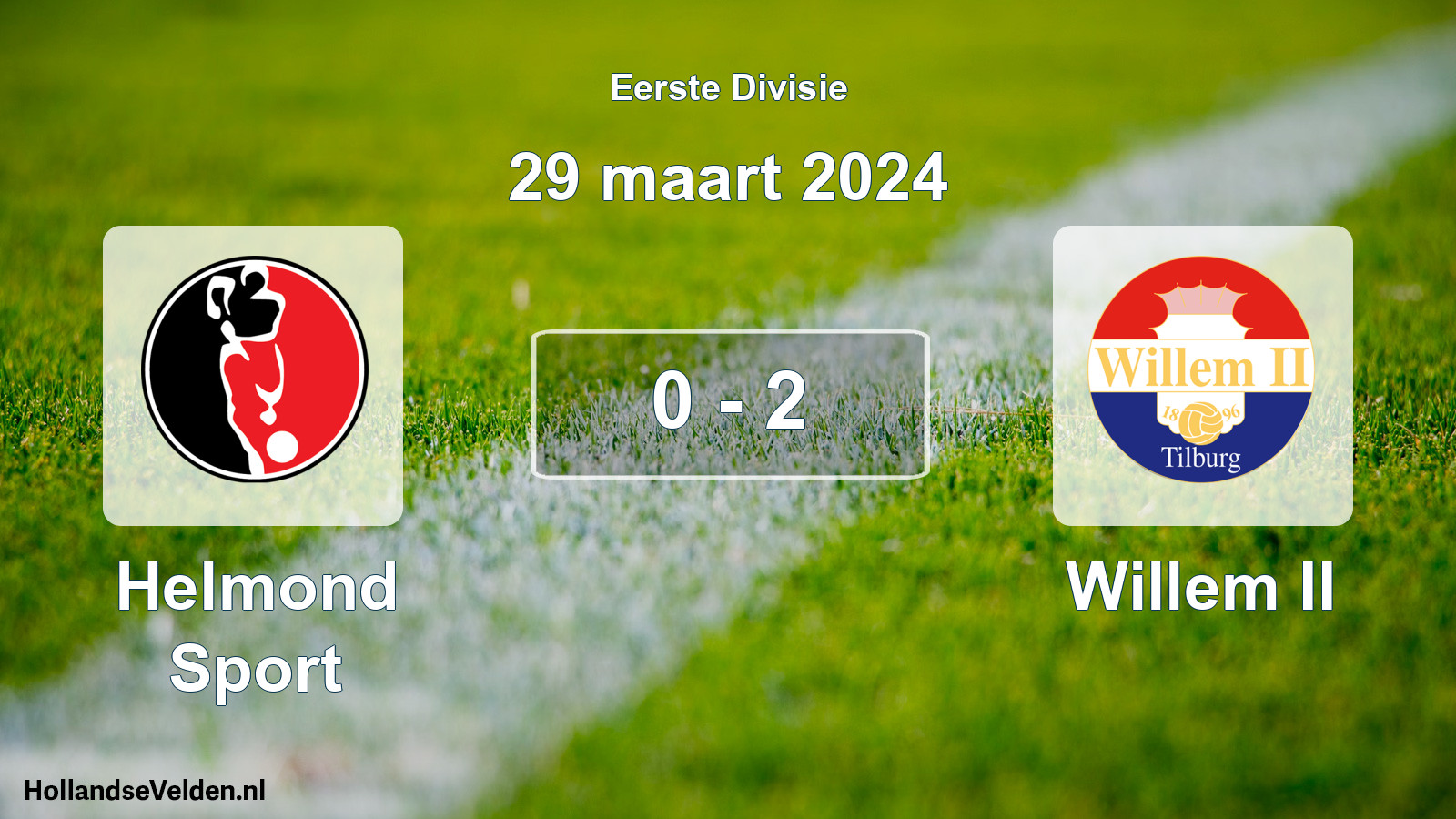 Gespeelde wedstrijd: Helmond Sport - Willem II 0 - 2 (29 maart 2024)