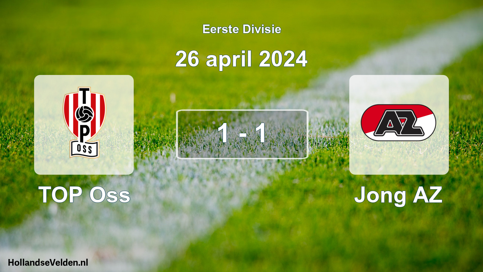 Gespeelde wedstrijd: TOP Oss - Jong AZ 1 - 1 (26 april 2024)