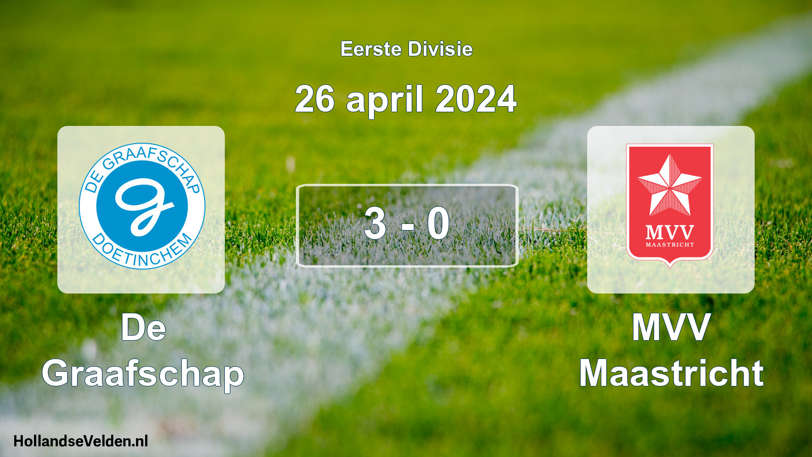 Gespeelde wedstrijd: De Graafschap - MVV Maastricht 3 - 0 (26 april 2024)