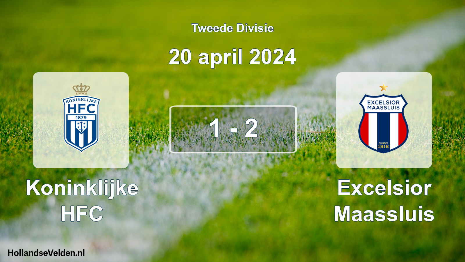 Gespeelde wedstrijd: Koninklijke HFC - Excelsior Maassluis 1 - 2 (20 april 2024)