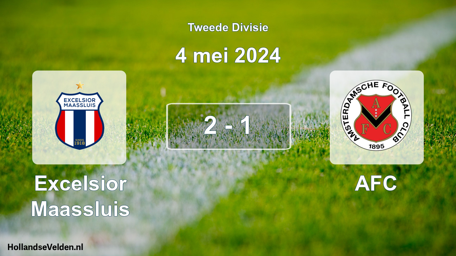 Gespeelde wedstrijd: Excelsior Maassluis - AFC 2 - 1 (4 mei 2024)