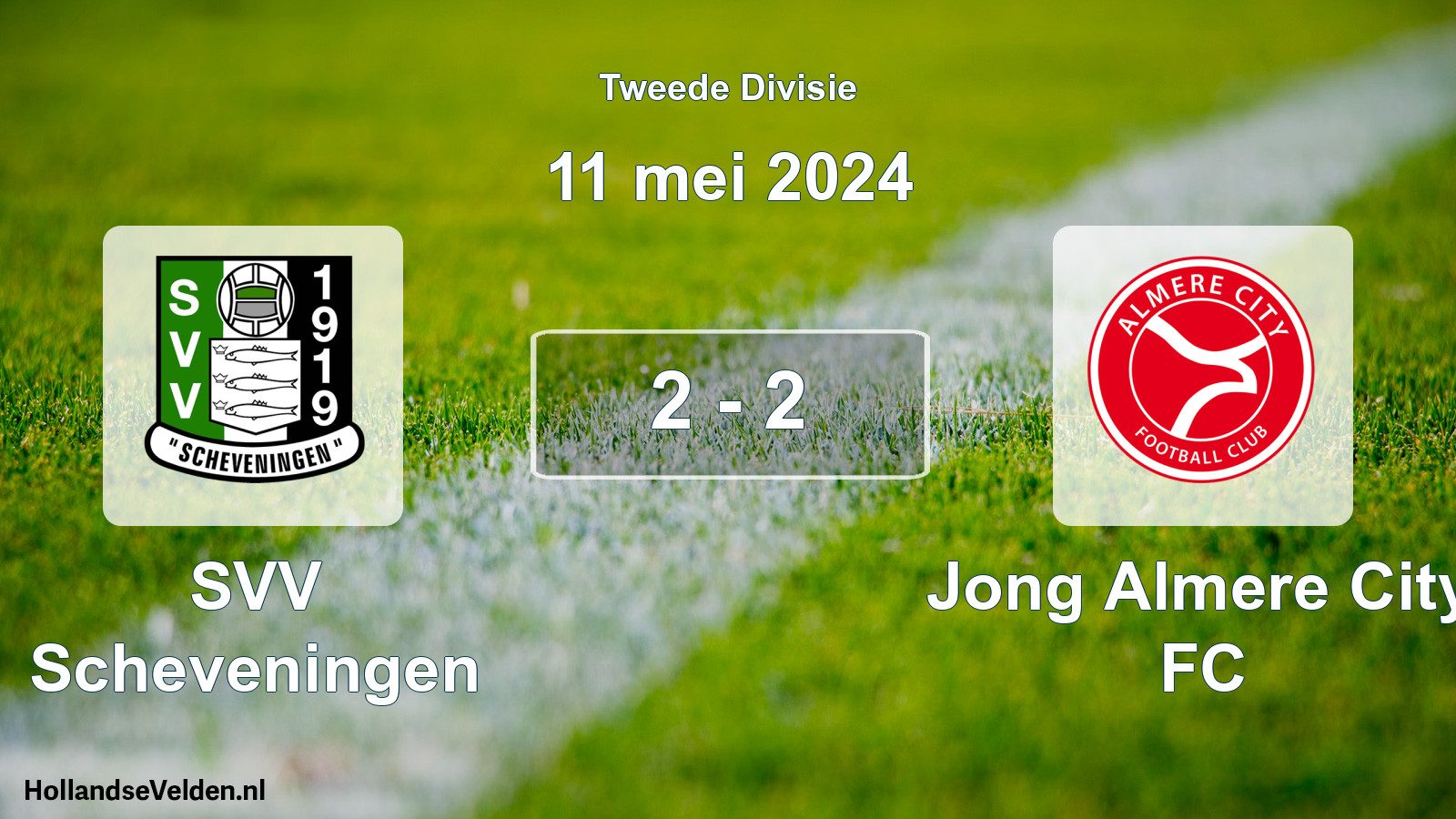 Gespeelde wedstrijd: SVV Scheveningen - Jong Almere City FC 2 - 2 (11 mei 2024)
