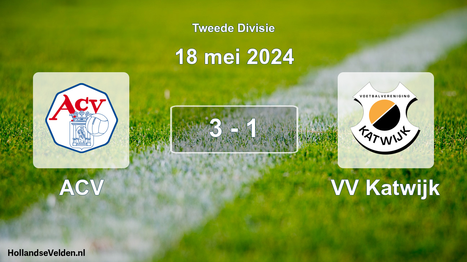 Gespeelde wedstrijd: ACV - VV Katwijk 3 - 1 (18 mei 2024)