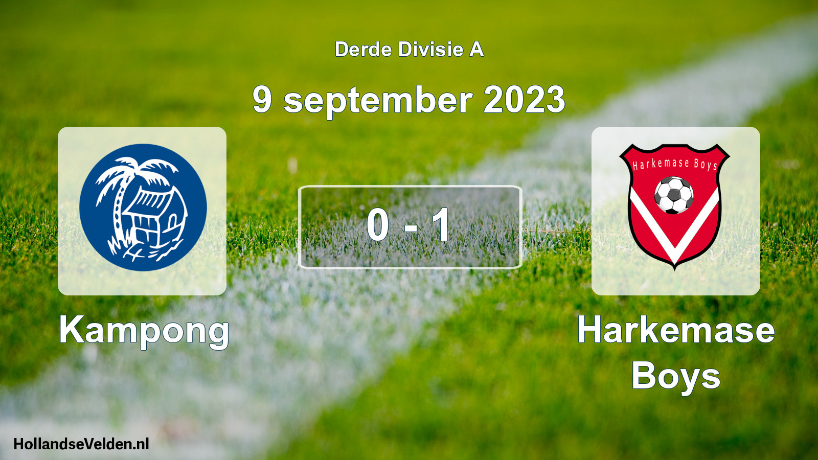 Gespeelde wedstrijd: Kampong - Harkemase Boys 0 - 1 (9 september 2023)