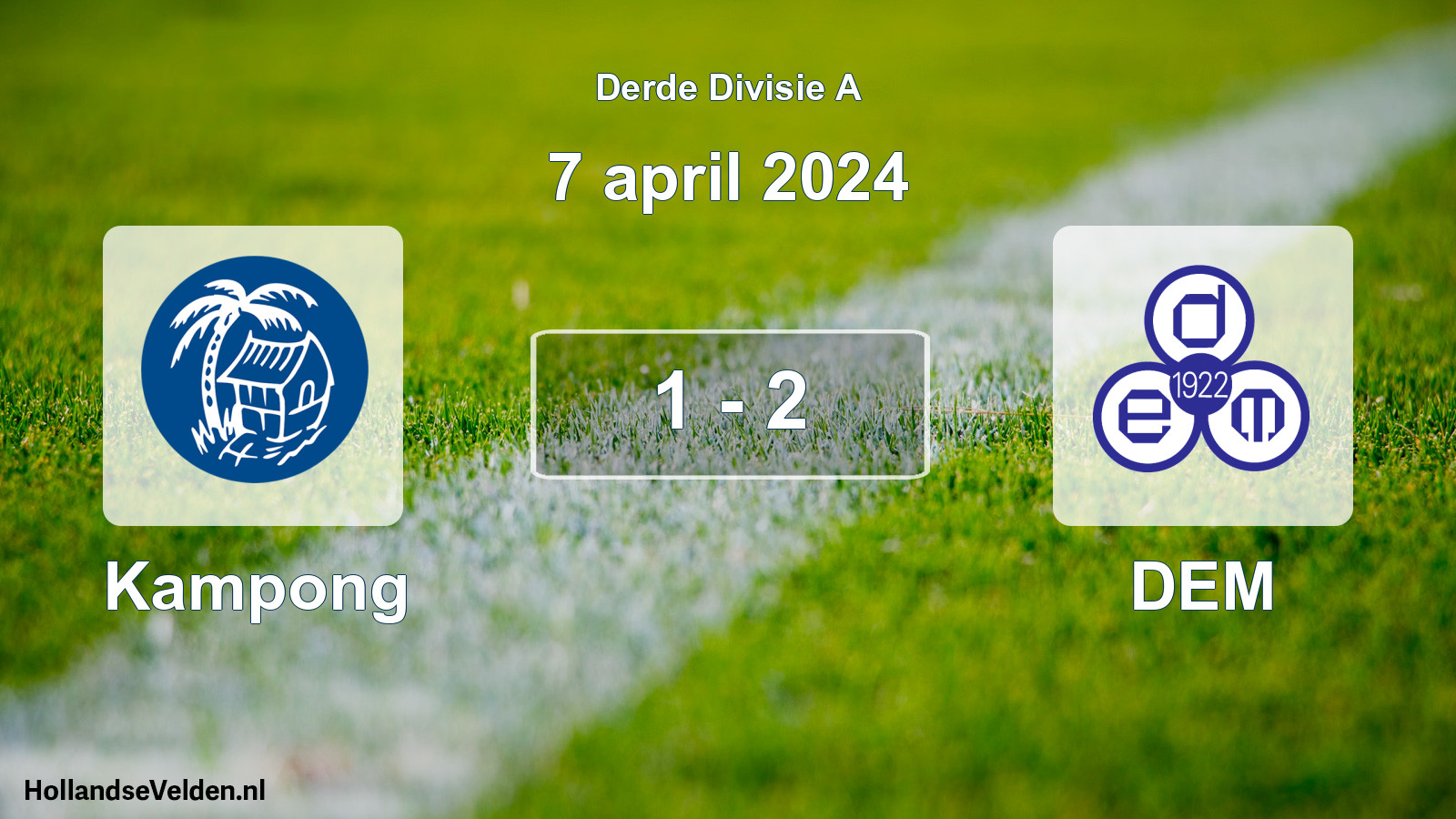 Gespeelde wedstrijd: Kampong - DEM 1 - 2 (7 april 2024)