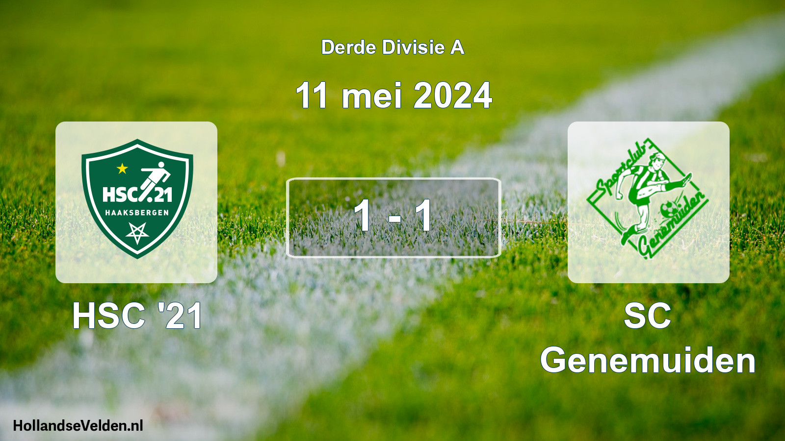 Gespeelde wedstrijd: HSC '21 - SC Genemuiden 1 - 1 (11 mei 2024)