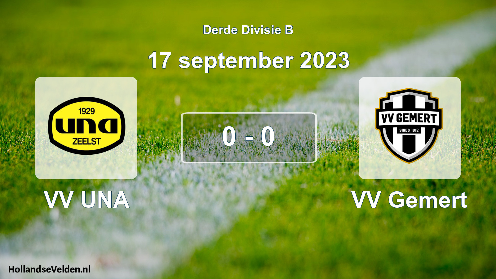 Gespeelde wedstrijd: VV UNA - VV Gemert 0 - 0 (17 september 2023)