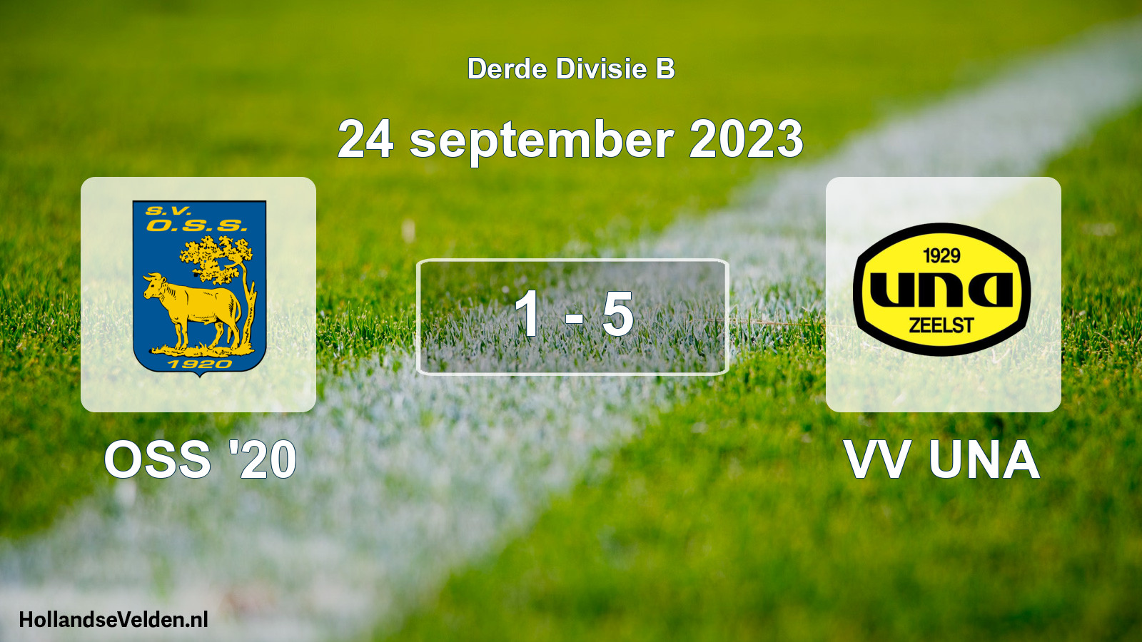 Gespeelde wedstrijd: OSS '20 - VV UNA 1 - 5 (24 september 2023)