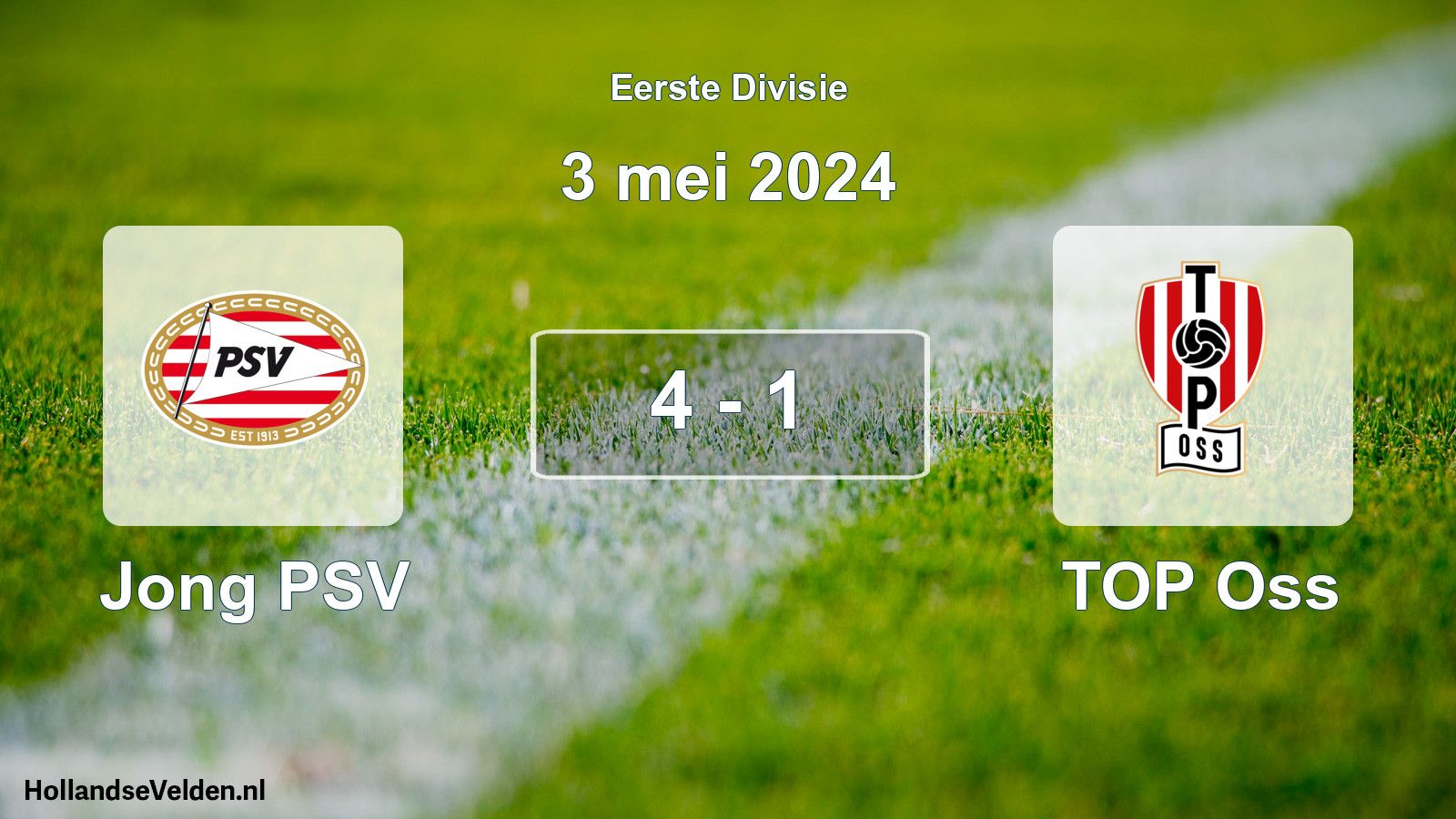 Gespeelde wedstrijd: Jong PSV - TOP Oss 4 - 1 (3 mei 2024)