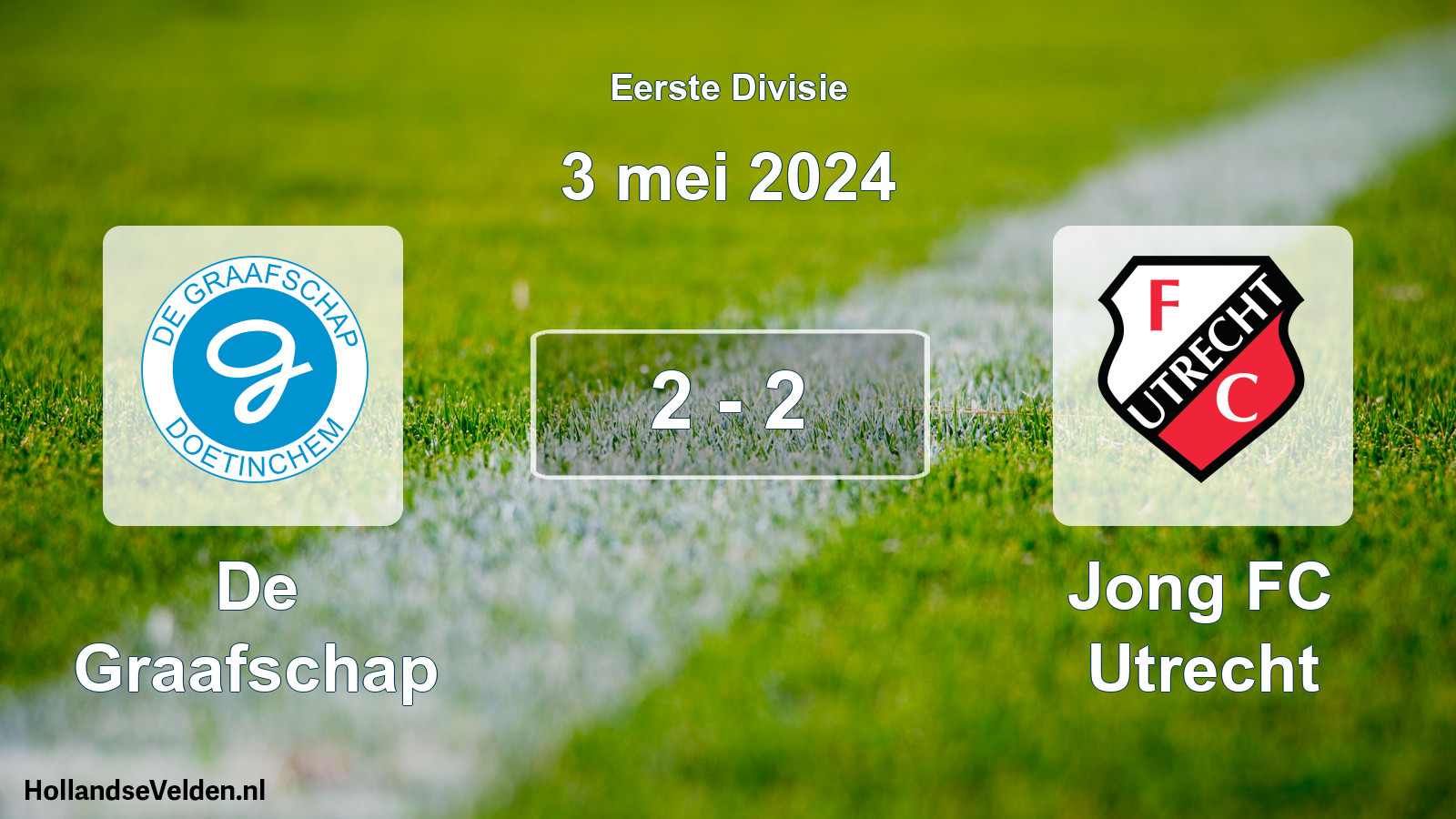 Gespeelde wedstrijd: De Graafschap - Jong FC Utrecht 2 - 2 (3 mei 2024)